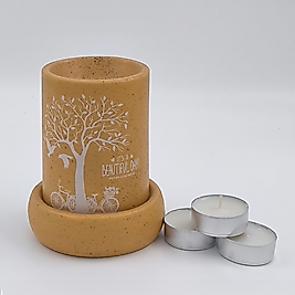 Doğa İşlemeli Seramik Buhurdalık