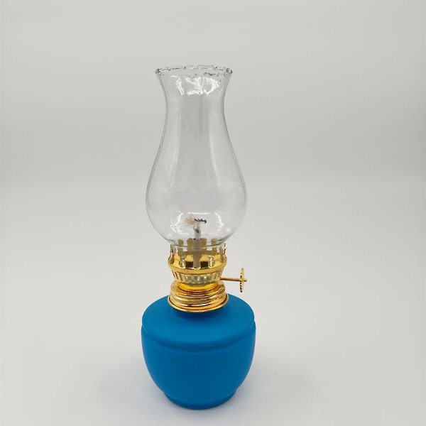 Gaz Lambası 19 cm Mavi