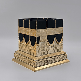 Lüks Kadife Kaplı Halatlı Kabe Maketi