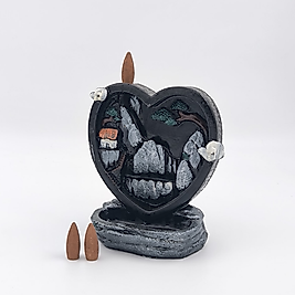 Kalp Temalı Geri Akış Şelale Tütsülük