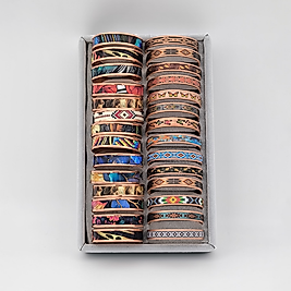 UV Baskılı Motif İşlemeli Bakır Bileklik