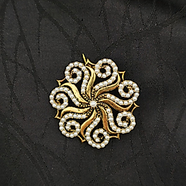 Taşlı Broş