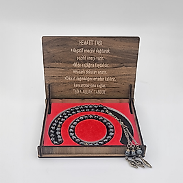 Hematit Taşı Faset Kesim Tesbih ve Bileklik Seti