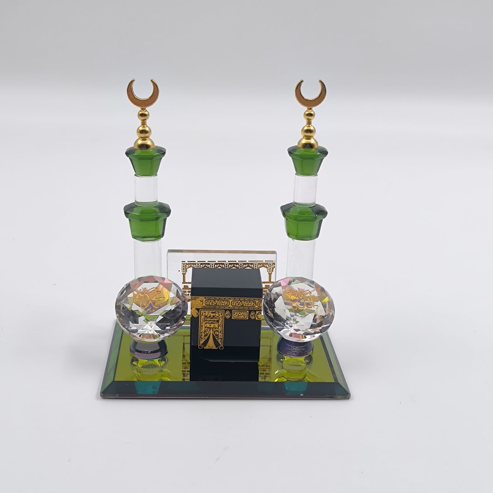 Kristal Kesim Lafızlı Kabe Biblo