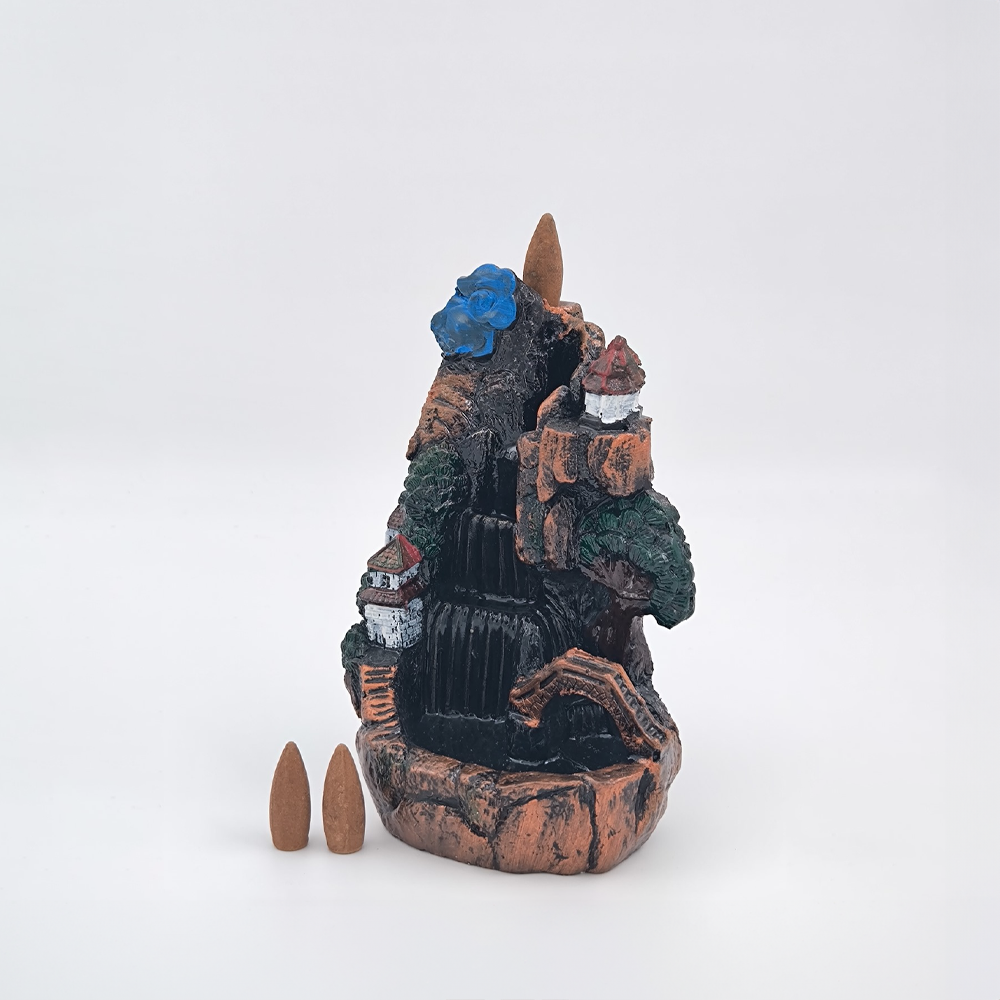 Doğa Manzara Temalı Geri Akış Şelale Tütsülük